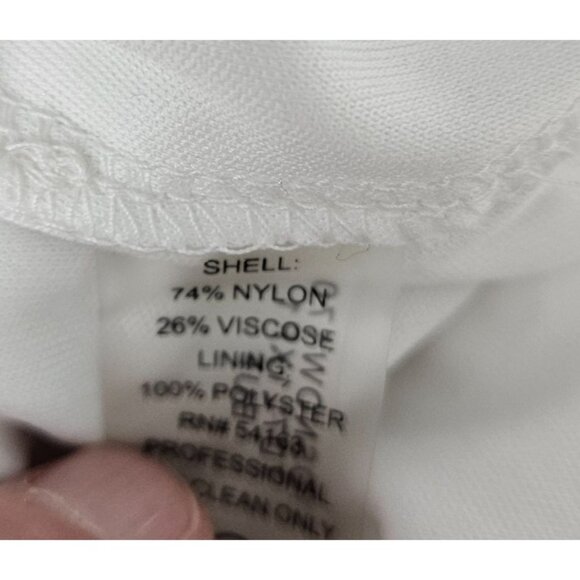 Tommy Hilfiger Womens White Lace A-Line Dress Size 4 Party Wedding Lace Overlay - Picture 10 of 10